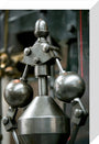 Detail showing the governor on the inverted vertical cross-compound steam engine stretched canvas small none Art Print - Science Museum Shop