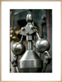 Detail showing the governor on the inverted vertical cross-compound steam engine art print extra large natural Art Print - Science Museum Shop