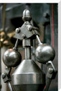 Detail showing the governor on the inverted vertical cross-compound steam engine stretched canvas large none Art Print - Science Museum Shop