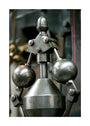 Detail showing the governor on the inverted vertical cross-compound steam engine unstretched canvas large none Art Print - Science Museum Shop