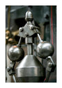 Detail showing the governor on the inverted vertical cross-compound steam engine unstretched canvas extra large none Art Print - Science Museum Shop