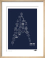 Science Museum Star Trek Ships of the Line art print extra small natural Art Print - Science Museum Shop