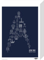 Science Museum Star Trek Ships of the Line stretched canvas small none Art Print - Science Museum Shop