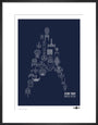 Science Museum Star Trek Ships of the Line art print medium black Art Print - Science Museum Shop