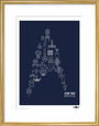 Science Museum Star Trek Ships of the Line art print medium gold Art Print - Science Museum Shop