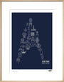Science Museum Star Trek Ships of the Line art print medium natural Art Print - Science Museum Shop