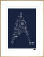 Science Museum Star Trek Ships of the Line art print large natural Art Print - Science Museum Shop
