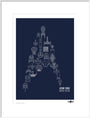 Science Museum Star Trek Ships of the Line art print extra large white Art Print - Science Museum Shop