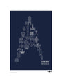 Science Museum Star Trek Ships of the Line unstretched canvas medium none Art Print - Science Museum Shop