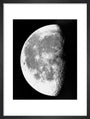 Transparency, 12x10 - Moon, last quarter. art print extra small black Art Print - Science Museum Shop