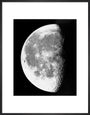 Transparency, 12x10 - Moon, last quarter. art print medium black Art Print - Science Museum Shop