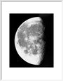 Transparency, 12x10 - Moon, last quarter. art print medium white Art Print - Science Museum Shop