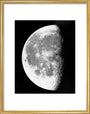 Transparency, 12x10 - Moon, last quarter. art print medium gold Art Print - Science Museum Shop