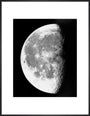 Transparency, 12x10 - Moon, last quarter. art print large black Art Print - Science Museum Shop