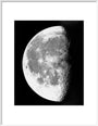 Transparency, 12x10 - Moon, last quarter. art print large white Art Print - Science Museum Shop