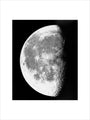 Transparency, 12x10 - Moon, last quarter. art print large none Art Print - Science Museum Shop