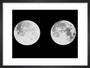 2 photographs of the moon art print extra small black Art Print - Science Museum Shop