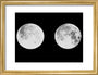 2 photographs of the moon art print extra small gold Art Print - Science Museum Shop