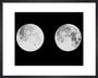 2 photographs of the moon art print small black Art Print - Science Museum Shop