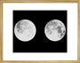 2 photographs of the moon art print medium gold Art Print - Science Museum Shop
