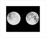 2 photographs of the moon unstretched canvas small none Art Print - Science Museum Shop