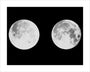 2 photographs of the moon unstretched canvas large none Art Print - Science Museum Shop