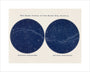 Stars Visible to the Naked Eye. Northern and Southern Hemispheres: A Handbook and Atlas of Astronomy unstretched canvas medium none Art Print - Science Museum Shop