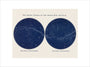 Stars Visible to the Naked Eye. Northern and Southern Hemispheres: A Handbook and Atlas of Astronomy art print large none Art Print - Science Museum Shop