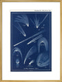 Comets: A Handbook and Atlas of Astronomy art print large gold Art Print - Science Museum Shop