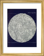 Chart of the Moon: A Handbook and Atlas of Astronomy art print extra small gold Art Print - Science Museum Shop