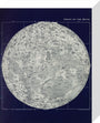 Chart of the Moon: A Handbook and Atlas of Astronomy stretched canvas small none Art Print - Science Museum Shop