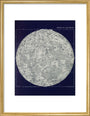 Chart of the Moon: A Handbook and Atlas of Astronomy art print medium gold Art Print - Science Museum Shop