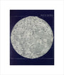 Chart of the Moon: A Handbook and Atlas of Astronomy unstretched canvas small none Art Print - Science Museum Shop