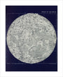 Chart of the Moon: A Handbook and Atlas of Astronomy unstretched canvas large none Art Print - Science Museum Shop