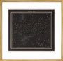A celestial map showing the constellations in Spring. art print medium gold Art Print - Science Museum Shop