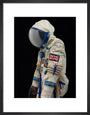 Zvezda space suit made by SOKOL used by Helen Sharman art print small black Art Print - Science Museum Shop