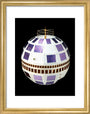 Telstar 1 satellite, 1962. art print extra small gold Art Print - Science Museum Shop