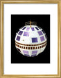 Telstar 1 satellite, 1962. art print small gold Art Print - Science Museum Shop