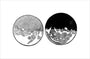 Sketch of the moon by Galileo Galilei, c 1635 unstretched canvas small none Art Print - Science Museum Shop
