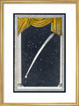 The comet of 1680. art print medium gold Art Print - Science Museum Shop