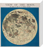 View of the Moon, c 1850. stretched canvas small none Art Print - Science Museum Shop