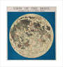 View of the Moon, c 1850. unstretched canvas medium none Art Print - Science Museum Shop
