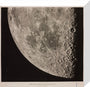 Illustration of the surface of the moon, prepared by Messrs Loewy and Guiseix, assisted by M. Le Morran stretched canvas small none Art Print - Science Museum Shop