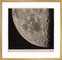 Illustration of the surface of the moon, prepared by Messrs Loewy and Guiseix, assisted by M. Le Morran art print medium gold Art Print - Science Museum Shop