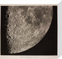 Illustration of the surface of the moon, prepared by Messrs Loewy and Guiseix, assisted by M. Le Morran stretched canvas small none Art Print - Science Museum Shop