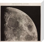 Illustration of the surface of the moon, prepared by Messrs Loewy and Guiseix, assisted by M. Le Morran stretched canvas small none Art Print - Science Museum Shop