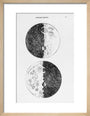 Galileo''s moon drawings, 1610. art print extra small natural Art Print - Science Museum Shop