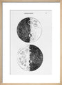 Galileo''s moon drawings, 1610. art print small natural Art Print - Science Museum Shop
