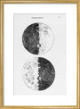 Galileo''s moon drawings, 1610. art print medium gold Art Print - Science Museum Shop