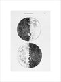 Galileo''s moon drawings, 1610. unstretched canvas small none Art Print - Science Museum Shop